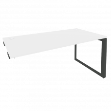 Onix Стол-приставка на О-образном м/к к опорным элементам O.MO-SPR-4.8 Белый Бриллиант/Металл Антрац