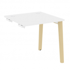 Onix Wood Стол-приставка OW.SPR-0.8 Белый Бриллиант/Дуб Светлый/Металл Белый 780*800*750