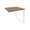 Onix Стол-приставка на О-образном м/к к опорным элементам O.MO-SPR-0.7 Дуб Аризона/Металл Белый 780*