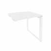 Onix Стол-приставка на О-образном м/к к опорным элементам O.MO-SPR-0.7 Белый Бриллиант/Металл Белый