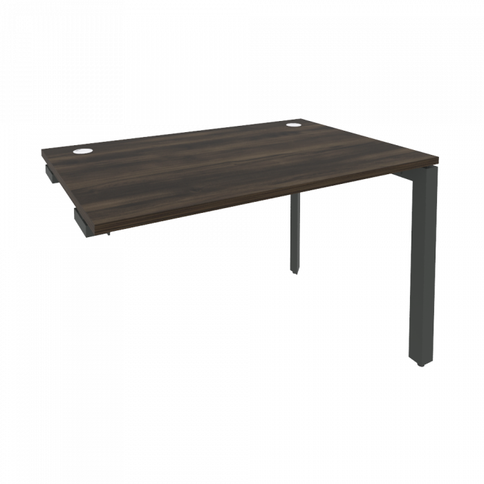 Оникс Стол-приставка на П-образном м/к к опорным элементам O.MP-SPR-2.8 Дуб Мали/Металл Антрацит 118