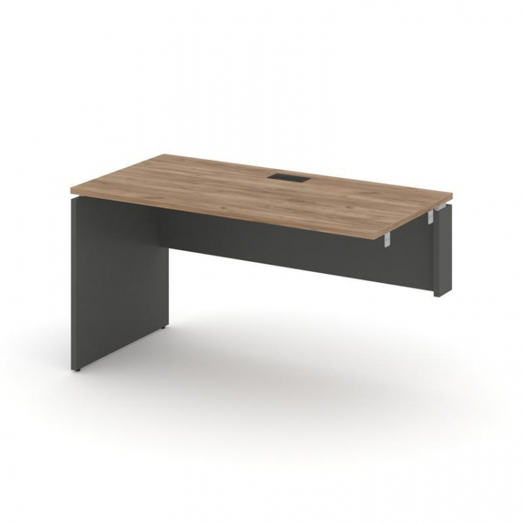 Style Project Стол-приставка к опор. элем. SN-D.OPRS-011(R) Дуб Табак/Антрацит/Черная Заглушка 980*7