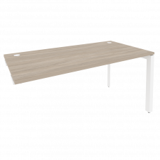 Onix Стол-приставка на П-образном м/к к опорным элементам O.MP-SPR-4.8 Дуб Аттик/Металл Белый 1580*8