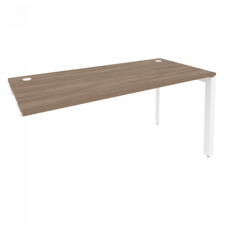 Onix Стол-приставка на П-образном м/к к опорным элементам O.MP-SPR-4.7 Дуб Аризона/Металл Белый 1580