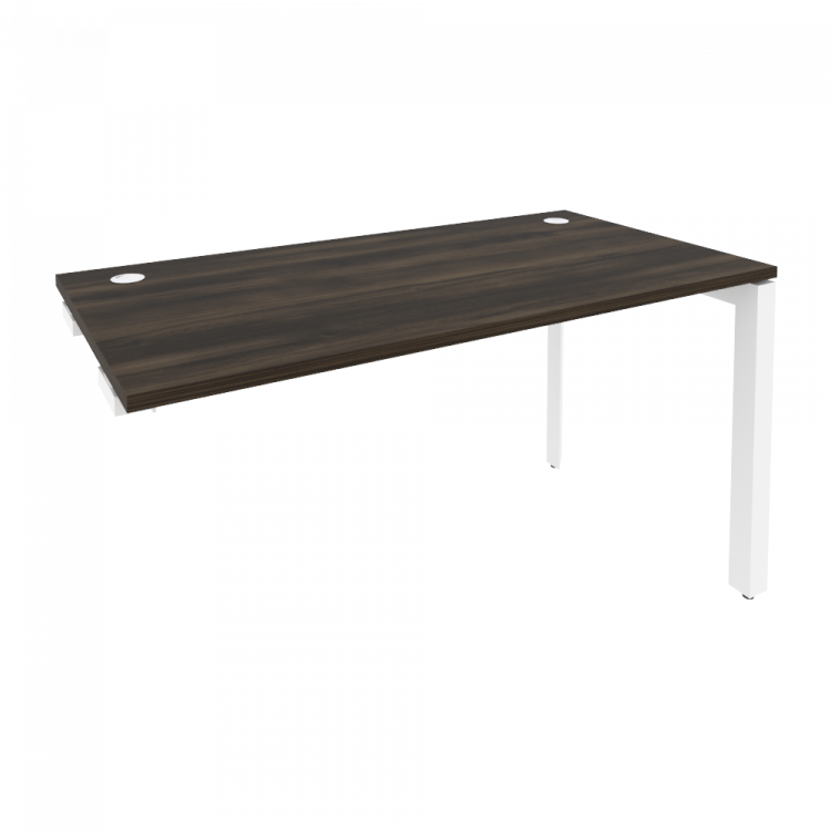 Onix Стол-приставка на П-образном м/к к опорным элементам O.MP-SPR-3.7 Дуб Мали/Металл Белый 1380*72