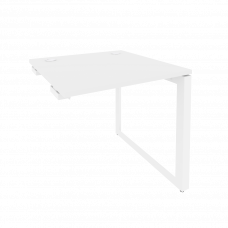 Onix Стол-приставка на О-образном м/к к опорным элементам O.MO-SPR-0.8 Белый Бриллиант/Металл Белый