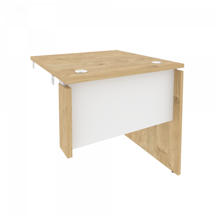 Onix Стол-приставка правый к опорным элементам O.SPR-0.8 (R) Тиквуд Светлый/Белый Бриллиант 780*800*