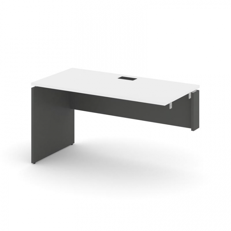 Style Project Стол-приставка к опор. элем. SN-D.OPRS-011(R) Белый/Антрацит/Черная Заглушка 980*700*7