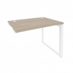 Onix Стол-приставка на О-образном м/к к опорным элементам O.MO-SPR-1.7 Дуб Аттик/Металл Белый 980*72