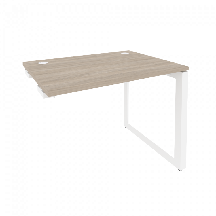 Onix Стол-приставка на О-образном м/к к опорным элементам O.MO-SPR-1.7 Дуб Аттик/Металл Белый 980*72