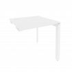 Onix Стол-приставка на П-образном м/к к опорным элементам O.MP-SPR-0.8 Белый Бриллиант/Металл Белый