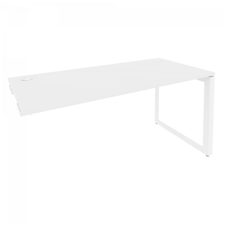 Onix Стол-приставка на О-образном м/к к опорным элементам O.MO-SPR-4.7 Белый Бриллиант/Металл Белый