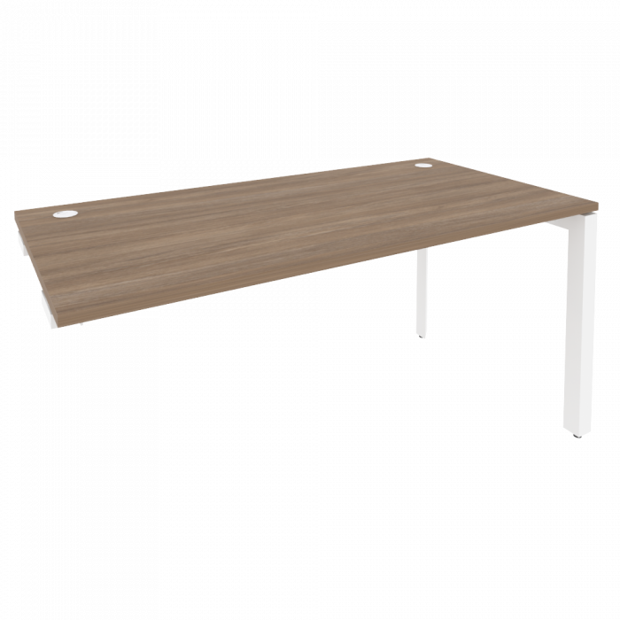 Оникс Стол-приставка на П-образном м/к к опорным элементам O.MP-SPR-4.8 Дуб Аризона/Металл Белый 158