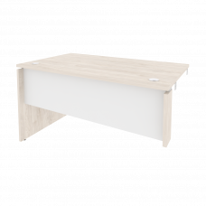 Onix Стол-приставка левый к опорным элементам O.SPR-3.8 (L) Денвер Светлый/Белый Бриллиант 1380*800*