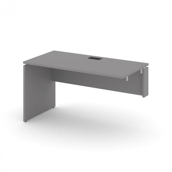 Стайл Проджект Стол приставка к опорным элементам SN-D.OPRS-002(R) Серый Пепел/Черный Заглушка 1180*