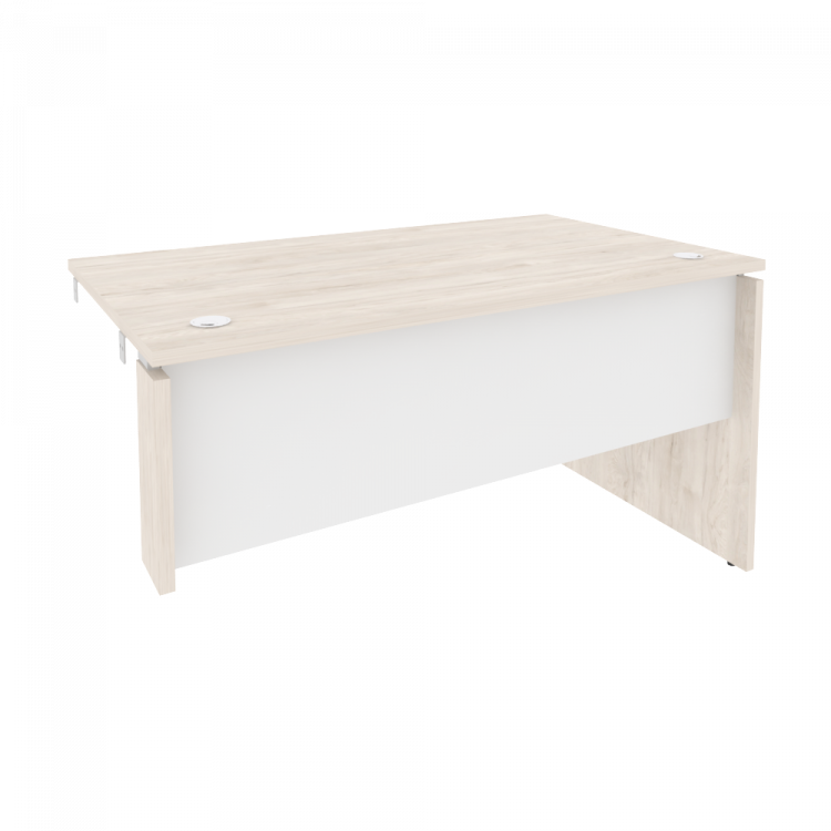 Onix Стол-приставка правый к опорным элементам O.SPR-3.8 (R) Денвер Светлый/Белый Бриллиант 1380*800