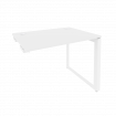 Onix Стол-приставка на О-образном м/к к опорным элементам O.MO-SPR-1.7 Белый Бриллиант/Металл Белый