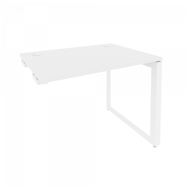 Onix Стол-приставка на О-образном м/к к опорным элементам O.MO-SPR-1.7 Белый Бриллиант/Металл Белый