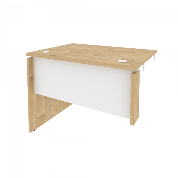 Onix Стол-приставка левый к опорным элементам O.SPR-1.7 (L) Тиквуд Светлый/Белый Бриллиант 980*720*7