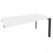 Onix Стол-приставка на П-образном м/к к опорным элементам O.MP-SPR-4.8 Белый Бриллиант/Металл Антрац