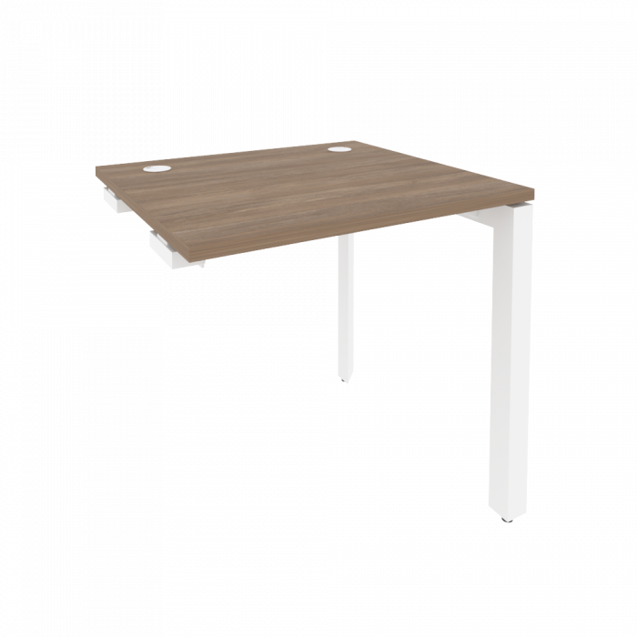 Оникс Стол-приставка на П-образном м/к к опорным элементам O.MP-SPR-0.7 Дуб Аризона/Металл Белый 780