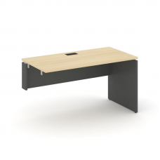 Стайл Проджект Стол-приставка к опор. элем. SN-D.OPRS-003(L) Акация Лорка/Антрацит NEW/Черная Заглуш