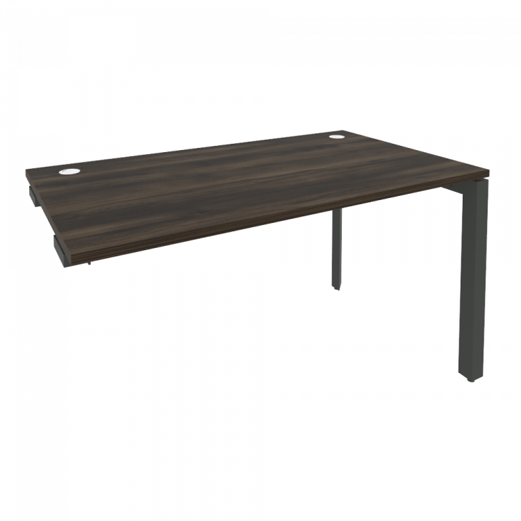 Onix Стол-приставка на П-образном м/к к опорным элементам O.MP-SPR-3.8 Дуб Мали/Металл Антрацит 1380