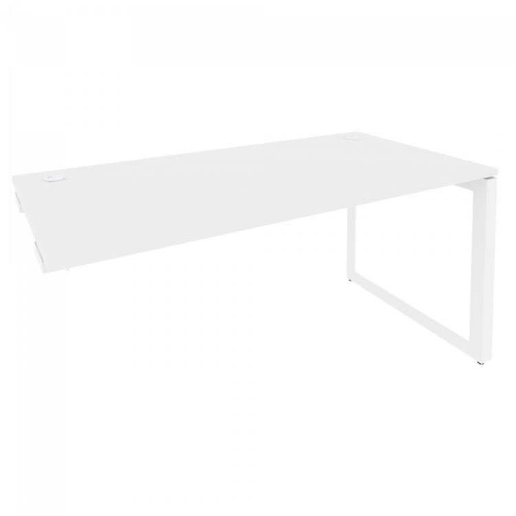 Onix Стол-приставка на О-образном м/к к опорным элементам O.MO-SPR-4.8 Белый Бриллиант/Металл Белый