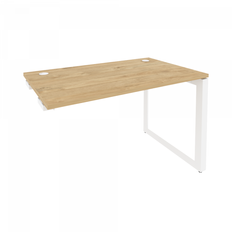 Onix Стол-приставка на О-образном м/к к опорным элементам O.MO-SPR-2.7 Тиквуд Светлый/Металл Белый 1