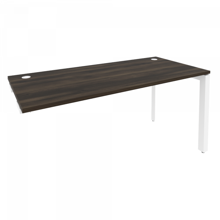 Onix Стол-приставка на П-образном м/к к опорным элементам O.MP-SPR-4.7 Дуб Мали/Металл Белый 1580*72