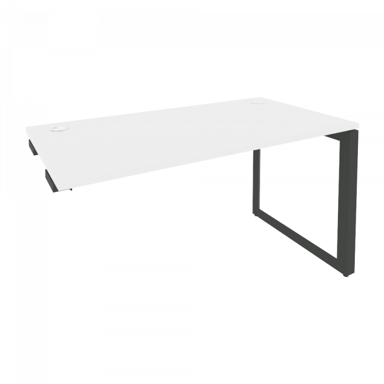 Onix Стол-приставка на О-образном м/к к опорным элементам O.MO-SPR-3.7 Белый Бриллиант/Металл Антрац