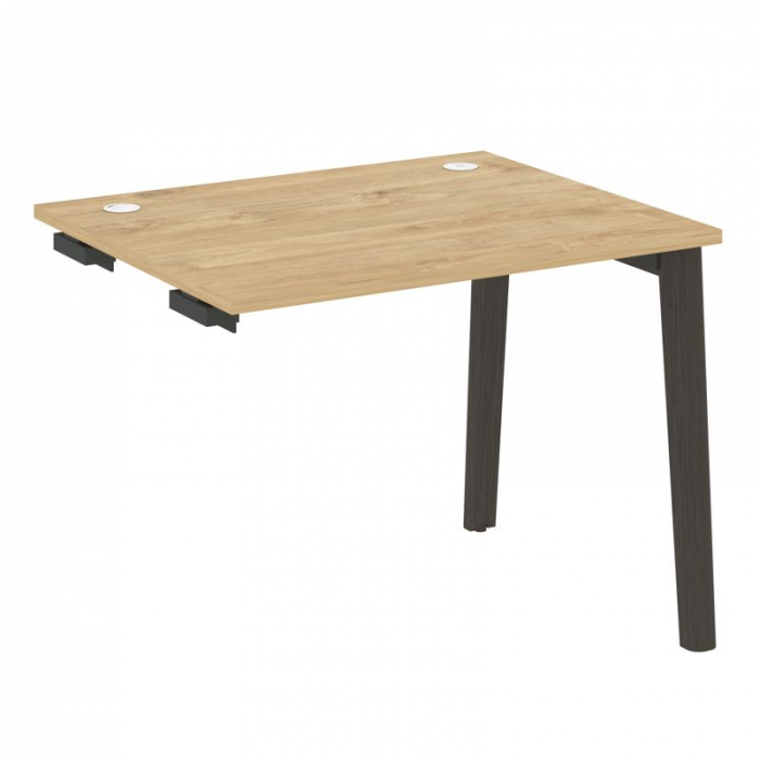 Onix Wood Стол-приставка OW.SPR-1.8 Тиквуд Светлый/Дуб Темный/Металл Антрацит 980*800*750