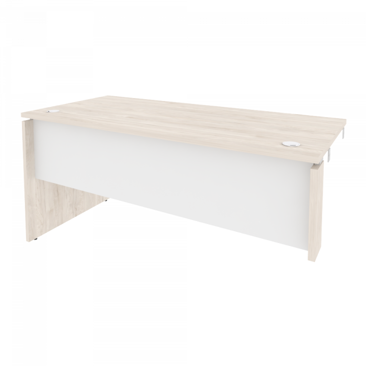 Onix Стол-приставка левый к опорным элементам O.SPR-4.7 (L) Денвер Светлый/Белый Бриллиант 1580*720*