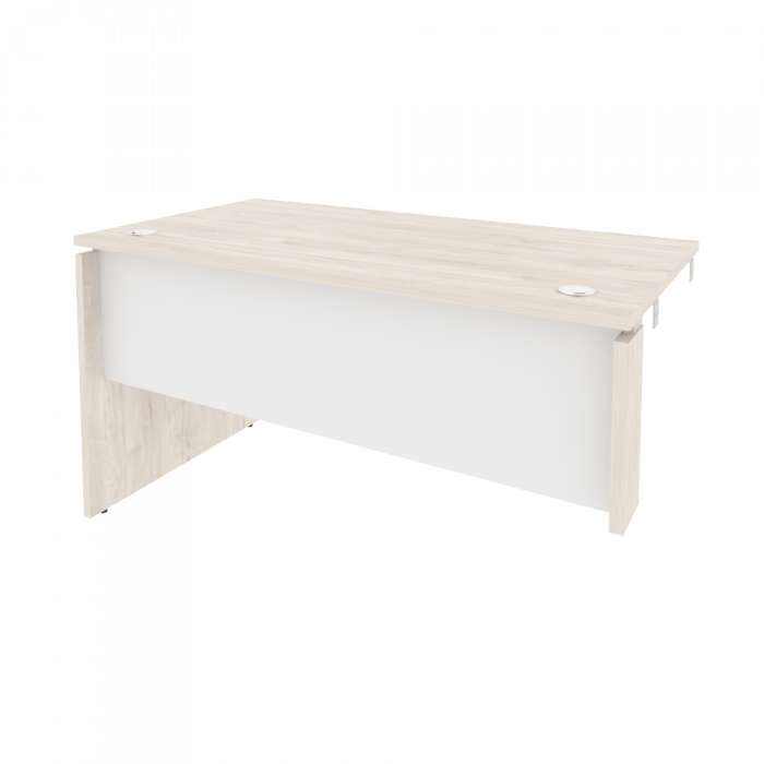 Onix Стол-приставка левый к опорным элементам O.SPR-3.7 (L) Денвер Светлый/Белый Бриллиант 1380*720*