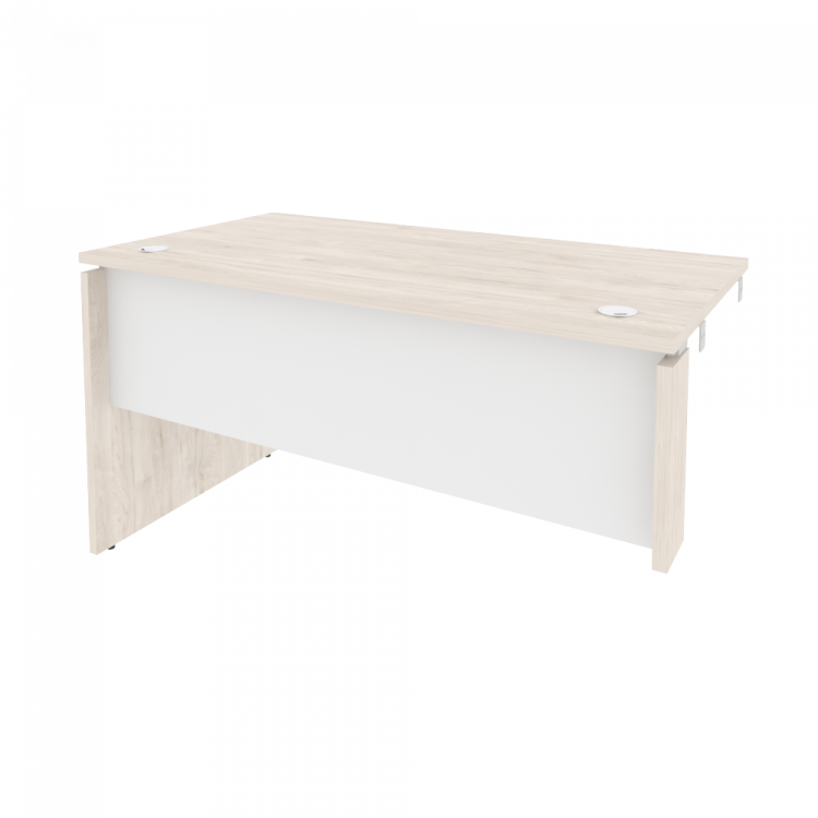 Onix Стол-приставка левый к опорным элементам O.SPR-3.7 (L) Денвер Светлый/Белый Бриллиант 1380*720*