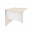 Onix Стол-приставка левый к опорным элементам O.SPR-0.8 (L) Денвер Светлый/Белый Бриллиант 780*800*7