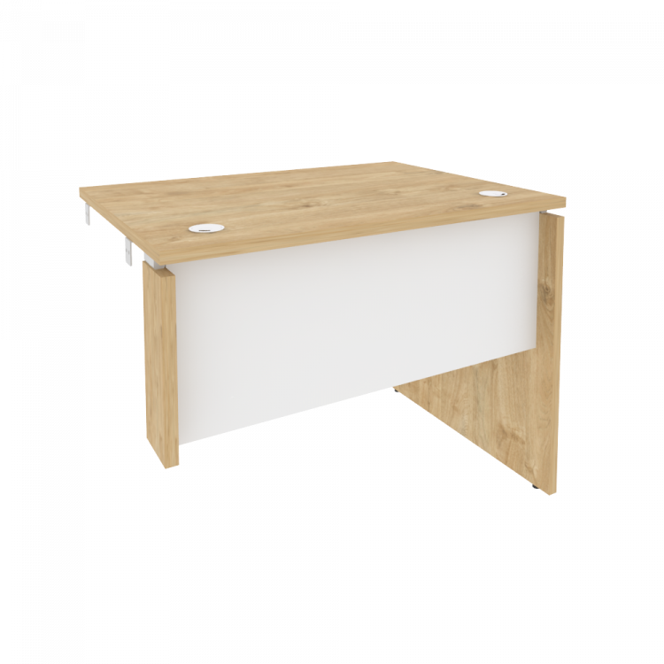 Onix Стол-приставка правый к опорным элементам O.SPR-1.7 (R) Тиквуд Светлый/Белый Бриллиант 980*720*