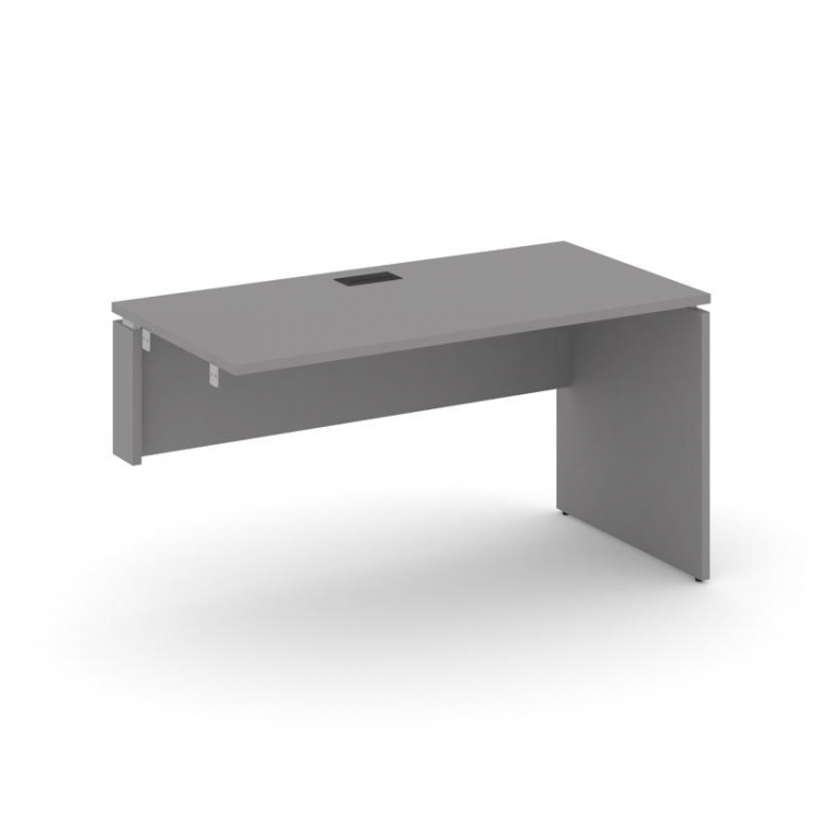 Стайл Проджект Стол приставка к опорным элементам SN-D.OPRS-021(L) Серый Пепел/Черный Заглушка 980*8