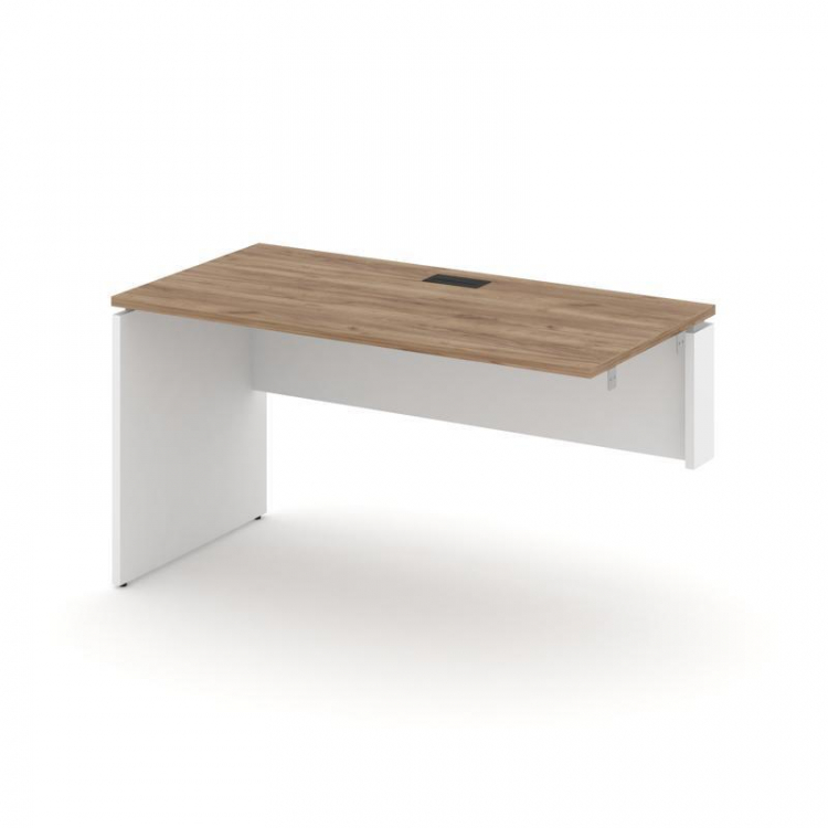 Style Project Стол-приставка к опор. элем. SN-D.OPRS-003(R) Дуб Табак/Белый/Черная Заглушка 1380*600