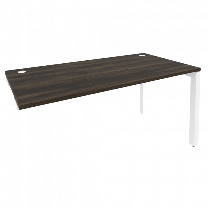 Onix Стол-приставка на П-образном м/к к опорным элементам O.MP-SPR-4.8 Дуб Мали/Металл Белый 1580*80