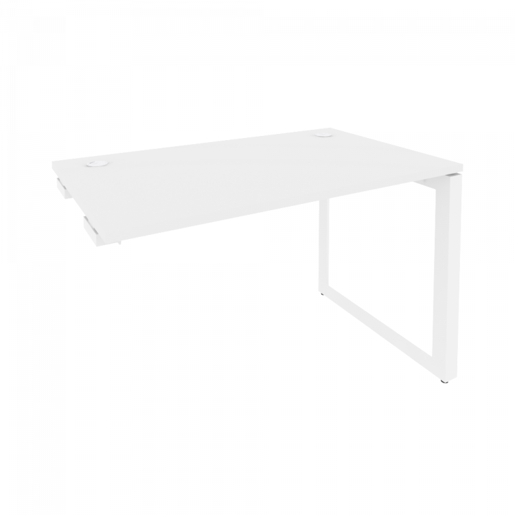 Onix Стол-приставка на О-образном м/к к опорным элементам O.MO-SPR-2.7 Белый Бриллиант/Металл Белый