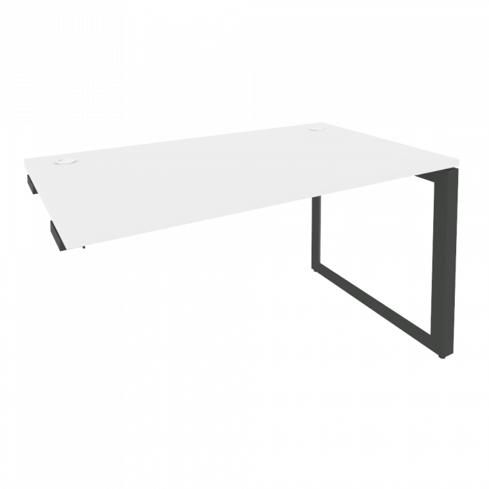 Onix Стол-приставка на О-образном м/к к опорным элементам O.MO-SPR-3.8 Белый Бриллиант/Металл Антрац