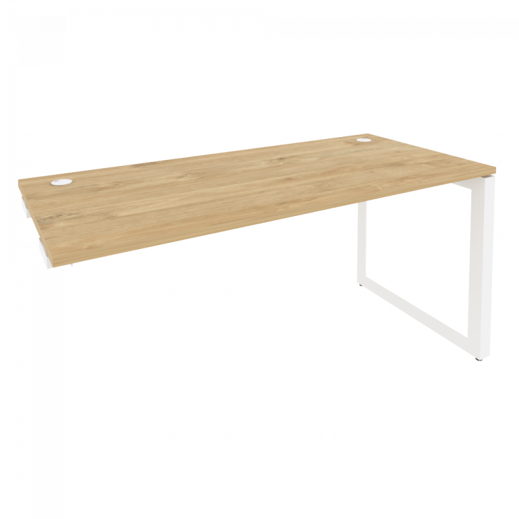 Onix Стол-приставка на О-образном м/к к опорным элементам O.MO-SPR-4.7 Тиквуд Светлый/Металл Белый 1