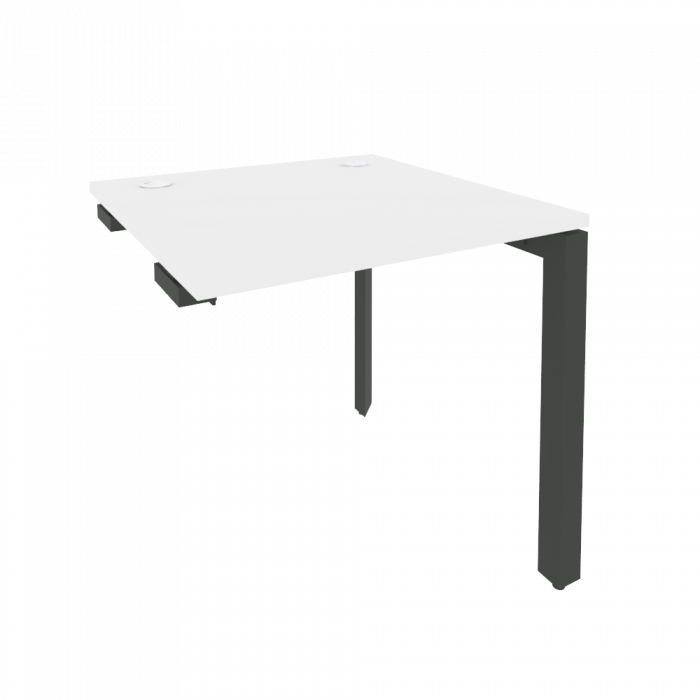 Onix Стол-приставка на П-образном м/к к опорным элементам O.MP-SPR-0.8 Белый Бриллиант/Металл Антрац
