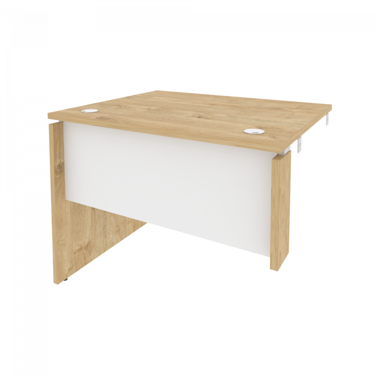 Onix Стол-приставка левый к опорным элементам O.SPR-1.8 (L) Тиквуд Светлый/Белый Бриллиант 980*800*7