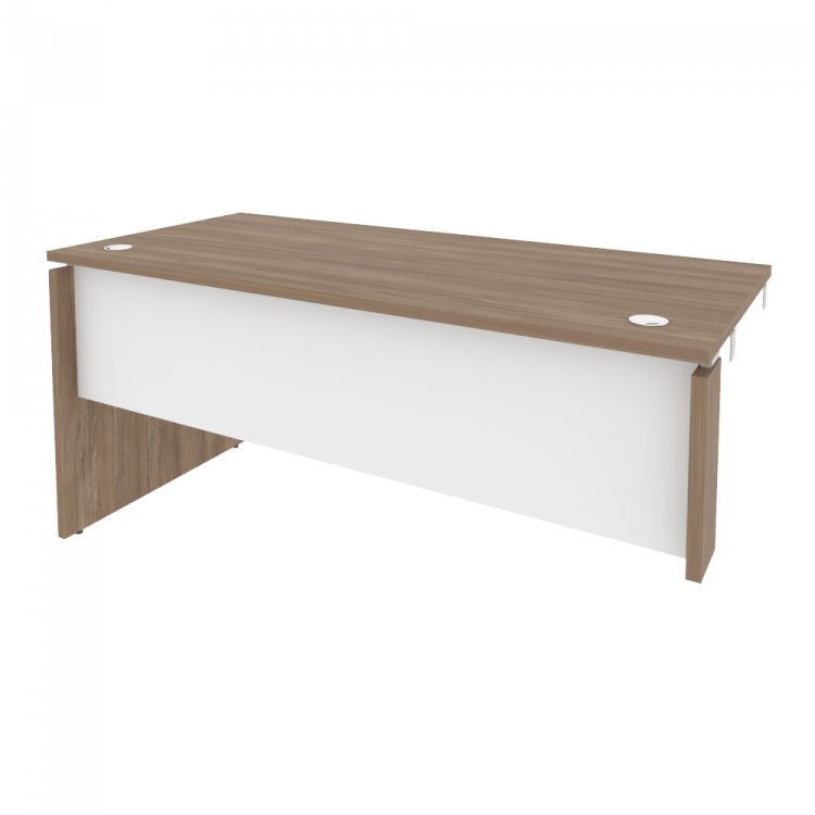 Onix Стол-приставка левый к опорным элементам O.SPR-4.7 (L) Дуб Аризона/Белый Бриллиант 1580*720*750