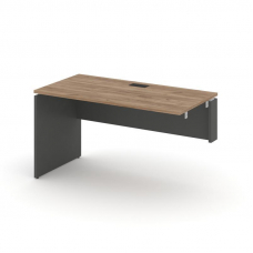 Style Project Стол-приставка к опор. элем. SN-D.OPRS-004(R) Дуб Табак/Антрацит/Черная Заглушка 1580*