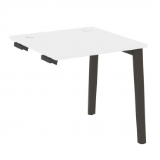 Onix Wood Стол-приставка OW.SPR-0.8 Белый Бриллиант/Дуб Темный/Металл Антрацит 780*800*750