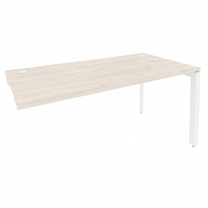 Onix Стол-приставка на П-образном м/к к опорным элементам O.MP-SPR-4.8 Денвер Светлый/Металл Белый 1