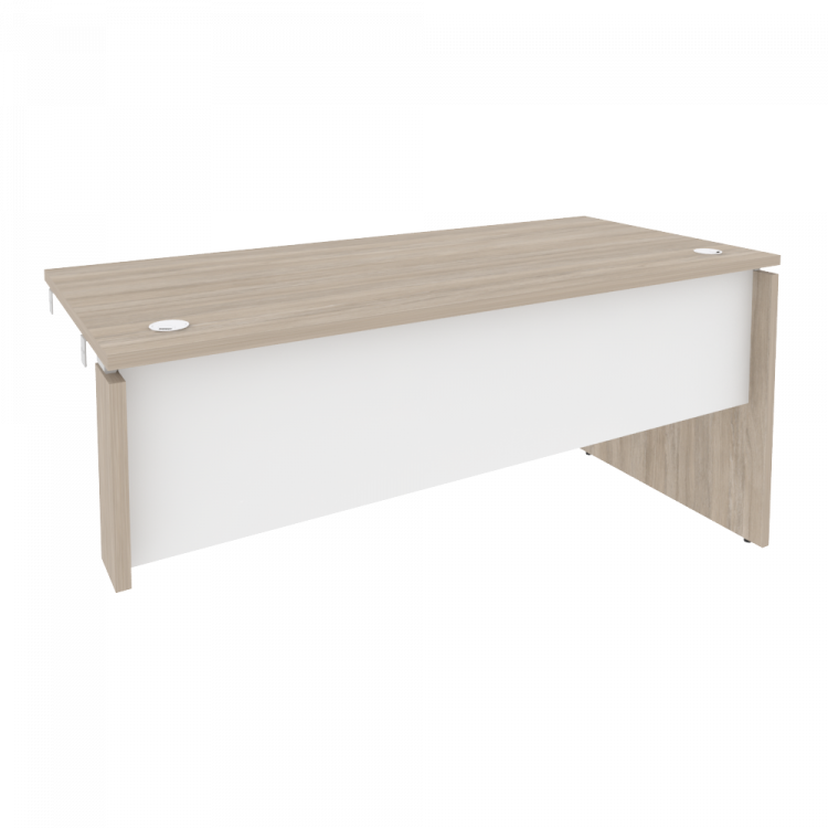 Onix Стол-приставка правый к опорным элементам O.SPR-4.7 (R) Дуб Аттик/Белый Бриллиант 1580*720*750